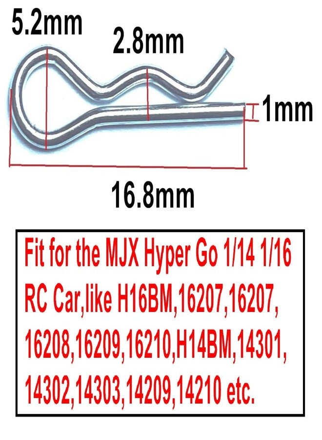 مجموعة ZDingTech من 50 قطعة من مشابك تثبيت الهيكل M001 لسيارات التحكم عن بعد MJX Hyper Go H16BM بمقياس 1/14 و1/16، قطع غيار سيارات التحكم عن بعد Hyper Go، متوافقة مع H14BM وH16GT وH16DR، 16207 و16208 و16209 و16210، H14BM 14301 و14302 و14209 و14210 - Image 3